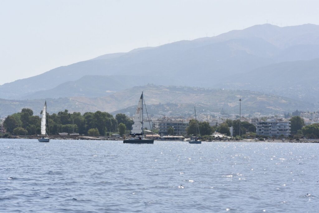 Σκάφος σε ιστιοδρομία της 31ης Διεθνούς Ιστιοπλοϊκής Εβδομάδας Ιονίου, 2021