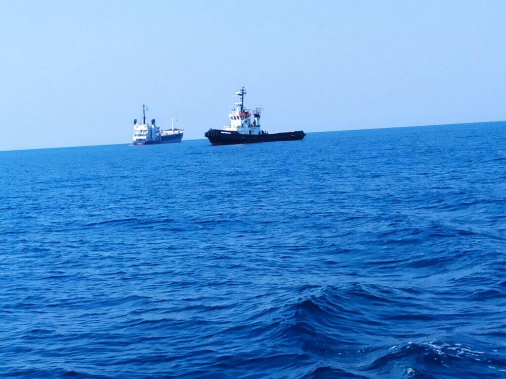 Πλοία στη θάλασσα της διαδρομής, 31η Διεθνής Ιστιοπλοϊκή Εβδομάδα Ιονίου, 2021